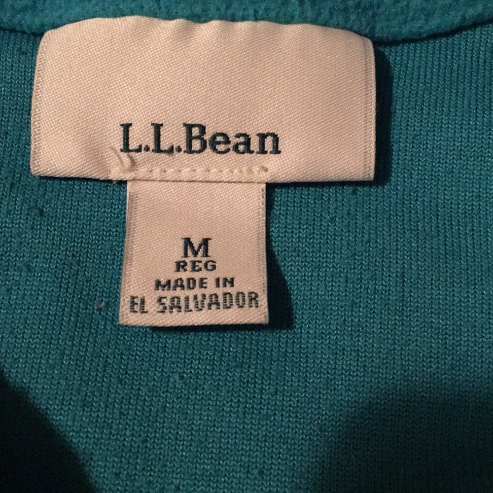 LL Bean microfleece quarter zip pullover - Picture 2 of 3